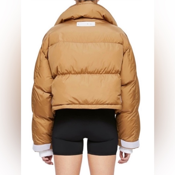 Shoreditch Ski Club Laurel Quilted Puffer Jacket Caramel/Brown Size Small NWT - Picture 3 of 14